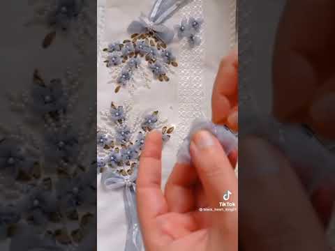How to make Organza (tisaue fabric) flower