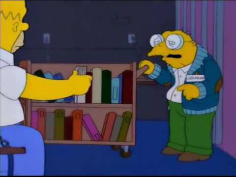 The Simpsons - Homer Knocks Out Hans Moleman