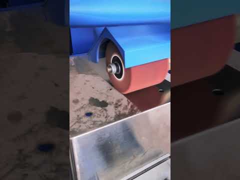 Electrical box polishing machine#stainless steel box hairline finishing machine #sink polishing