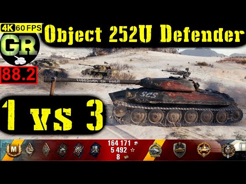 88_World of Tanks Object 252U Defender WoT Replay - 8 Kills 6.1K DMG(Patch 1.4.0)