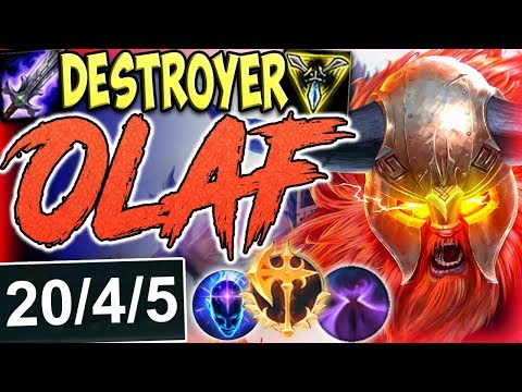 DESTROYER OLAF 20 KILLS (4v5) | DAMAGE BEYOND BROKEN | Conqueror Olaf vs Corki TOP S8 PBE Gameplay