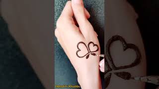 Simple heart mehndi design ❤️ | Heart mehandi tattoo design | #shorts