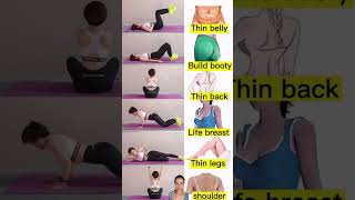 🔥 Exercises for Hour glass body figure at home 🏠 #hourglassfigure #workoutmotivation #fatburning
