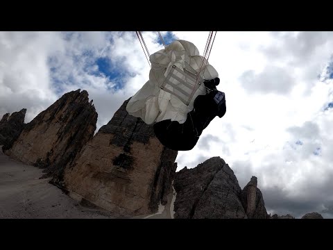 Große Zinne | wingsuit BASE | free solo | 4K