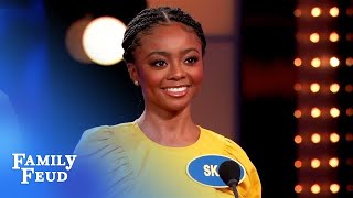 Let's Feud! It's Team Skai Jackson vs. Team Hudson Yang! | Celebrity Family Feud