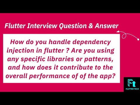 Dependency Injection (DI) in Flutter | Flutter Interview question 2024 | Flutter new course 2024
