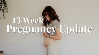 FEELING THE BABY MOVE AT 11 WEEKS!? | 13 WEEK PREGNANCY UPDATE + BUMP SHOT