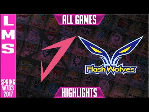 Flash Wolves vs J Team Highlights All Games - LMS W7D3 Spring 2017 FW vs JT All games