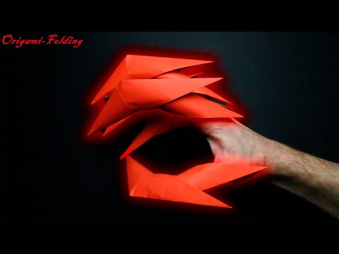 How to make Dragon Claws out of paper. Origami Dragon Claws