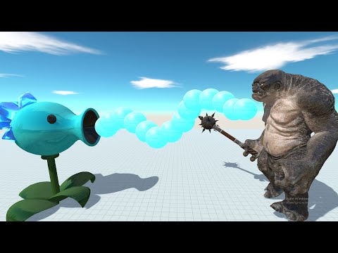 Snow Pea vs Cave Troll Deluxe - Animal Revolt Battle Simulator