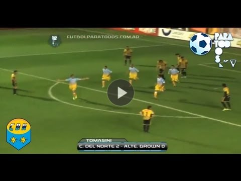 Los goles de Crucero del Norte 2 Almirante 0. Fecha 7. Torneo Primera B Nacional. FPT