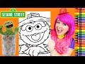Coloring Oscar The Grouch Sesame Street Coloring Page Crayola Crayons KiMMi THE CLOWN