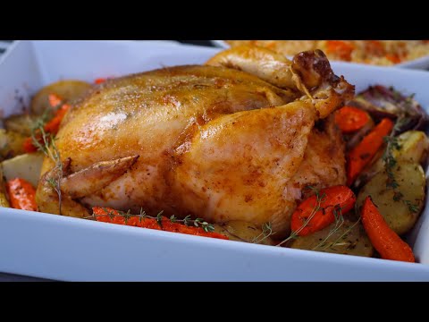Quick End Easy Baked Chicken With Potatoes And Carrots