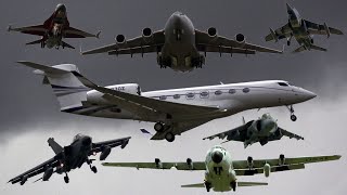 Tonnes of Different Military Aircraft Arriving at RIAT 2023
