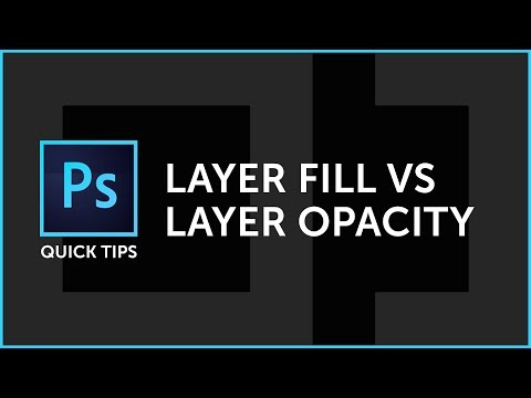 Photoshop Quick Tip: Layer Fill vs Layer Opacity