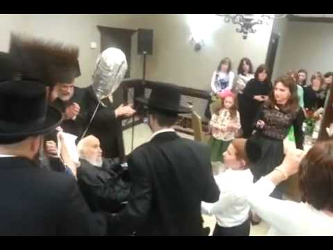 Zeidy Adler dancing mitzvah tantz by sheva brochos