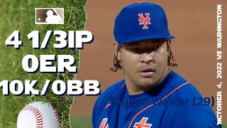 Taijuan Walker 10K game | Oct 4, 2022 | MLB highlights