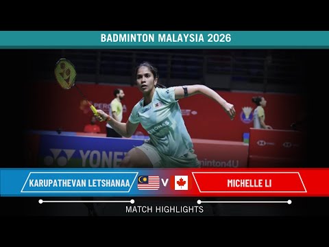 Letshanaa Karupathevan vs Michelle Li DIM2026 – R16