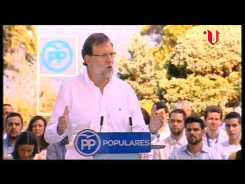 Mariano Rajoy habla de la lluvia (agua que cae del cielo)