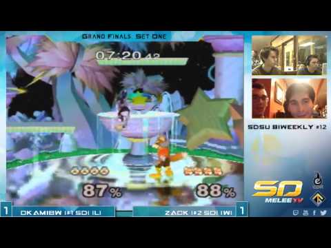 SDSU Biweekly #12 - OkamiBW (Sheik) vs Zack (Fox) SSBM Grand Finals - Melee
