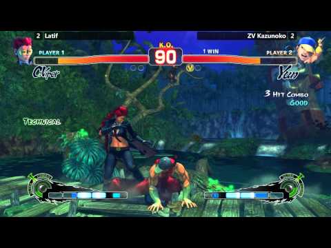 USF4 @ EVO 2015 Red Bull Salty Suite - ZV Kazunoko vs Latif [720p/60fps]