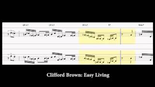 Clifford Brown - Easy Living - transcription for Bb (trumpet) and C instruments