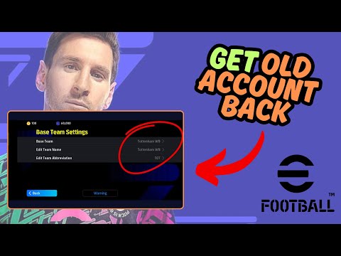 How To Get Back Old eFootball Account That Wasn't Linked To Konami ID