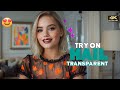 4K Sheer Transparent Mesh Lingerie Bikini Try On Haul Transparent Dresses Fishnet Looks 2