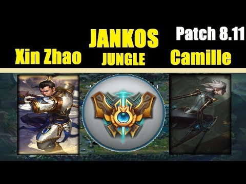 JANKOS | XIN ZHAO vs CAMILLE | CAMILLE JUNGLE | Challenger Gameplay | Patch 8.11