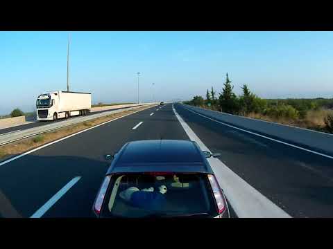 Timelapse filmed from our caravan in while driving in Croatia