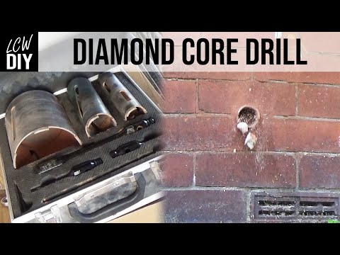 How to use a diamond core drill through brick |  DIY Vlog #33