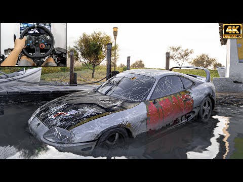 Rebuilding a Toyota Supra | Forza Horizon 5 | Logitech g29 gameplay