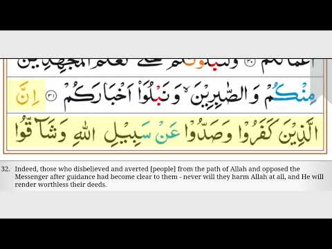 Surah Muhammad Ayah 20-38 | Sheikh Abdullah Basfar | English Translation Voiceover by Ibrahim Walk"