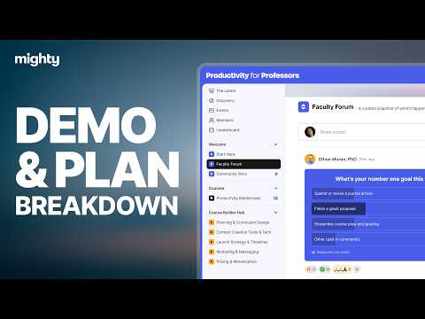 Mighty Networks demo and plan breakdown