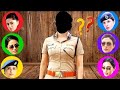 Top Bollywood Actress In Police Uniform Wrong Heads Puzzle Interesting Video CT