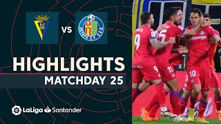 Videoresumen del Cádiz - Getafe
