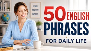 50 Real-Life English Phrases to Speak Naturally | English Fluency Practice