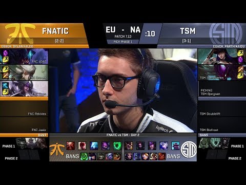 FNC vs TSM - Rift Rivals 2017 - NA vs EU - Fnatic vs Team SoloMid