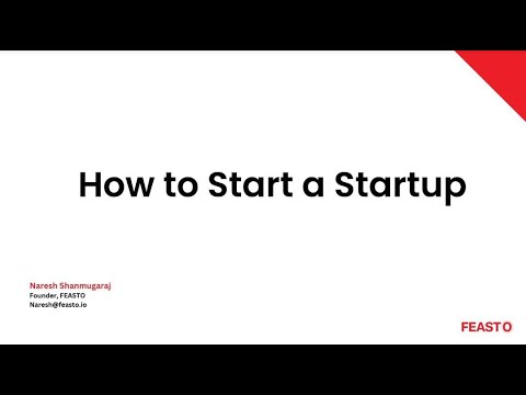 How to Start a Startup | Naresh Shanmugaraj - YouTube