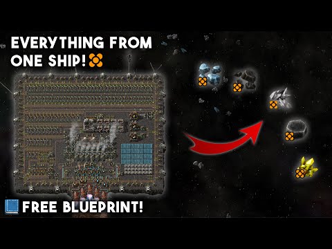 5 Legendary items from a single ship! [FREE BLUEPRINT] | Factorio Space Age