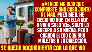 "¡Ahora solo yo viviré aquí!" — dijo la suegra. Pero cuando llegó con sus maletas a la dirección...