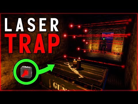 Overpowered HIDDEN LASER ELECTRIC TRAP SHOP (Automatic Profit!) - Rust Electricity Trap Base