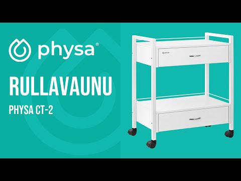 video - Rullavaunu - 2 laatikkoa - 62,3 x 40 x 85,5 cm