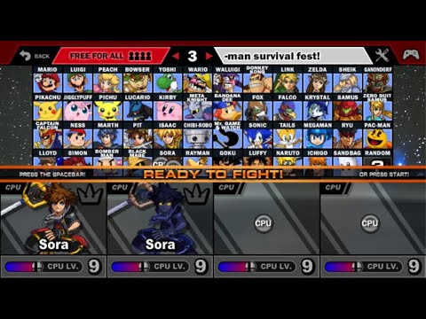 Super Smash Flash 2 - v1.3 Battle #52 Sora vs Anti-Sora
