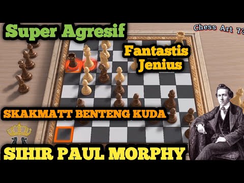 TRIK CATUR MEMATIKAN PAUL MORPHY VS CHARLES HENRY STANLEY || 1857
