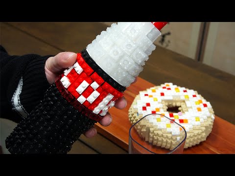 Lego Donuts and Coke - Lego In Real Life 3 / Stop Motion Cooking ＆ ASMR
