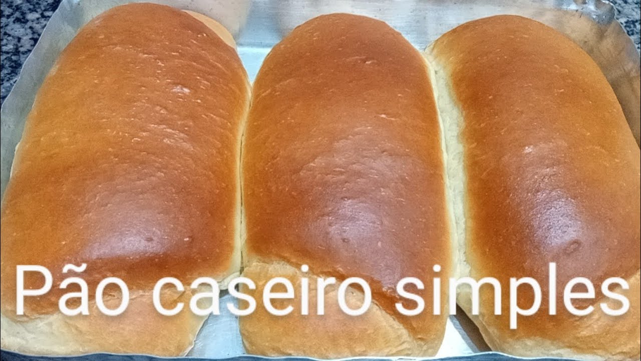 Pão caseiro simples sem ovo e sem leite 😋