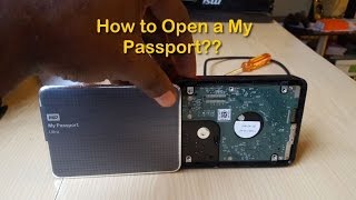 How to disassemble a  Western Digital My Passport external Hard drive easily