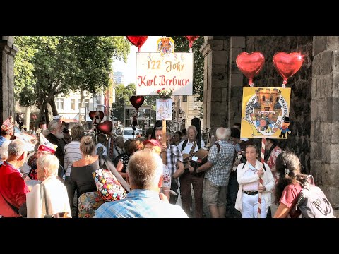 Karl Berbuer - Umzug und Gedenk Feier zum 122. Geburtstag, von der Severins Torburg bis Berbuer Pl.