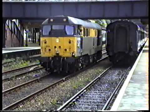 British Rail North Wales Coast 1995-Classes 31, 37 & 47 at Fflint, Chester & Bangor
